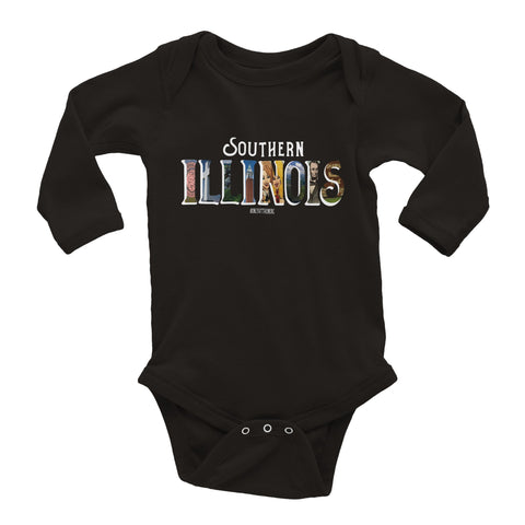 "Southern Illinois" Classic Baby Long Sleeve Bodysuit